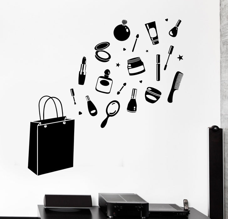 Виниловая наклейка на стену женская сумочка женщина девушка стиль модные наклейки уникальный подарок (398ig)