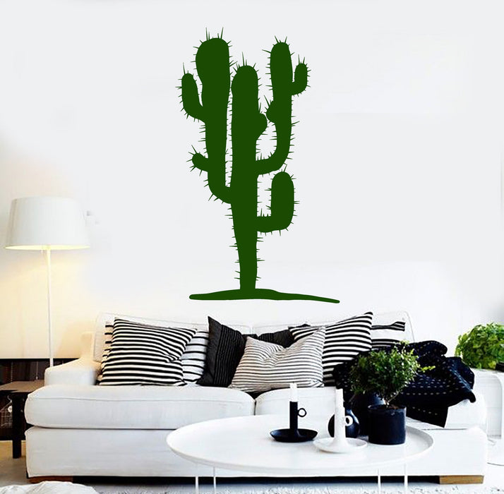 Vinyl Wall Decal Cactus Plant Mexican Decor Stickers Unique Gift (ig4130)