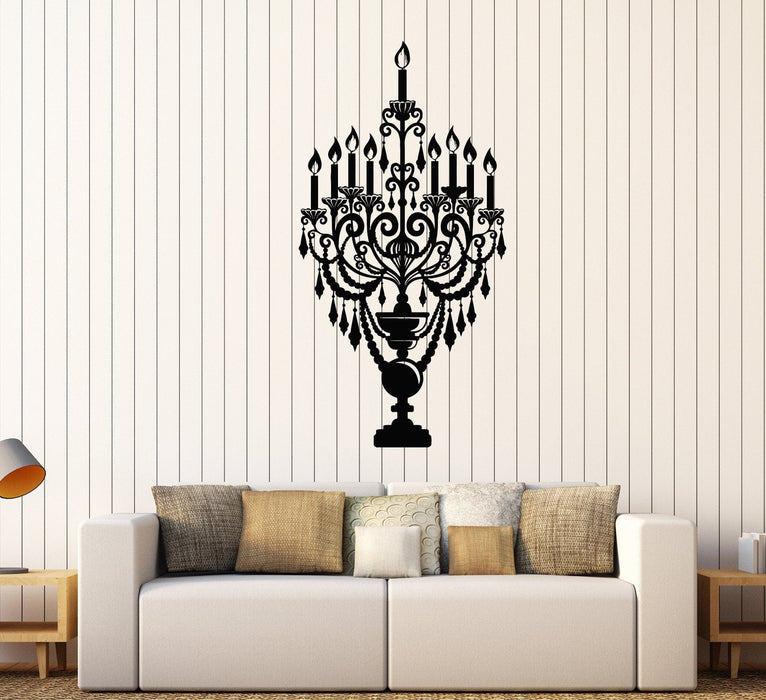 Vinyl Wall Decal Candles Candlestick Lighting Home Decoration Stickers Unique Gift (550ig)