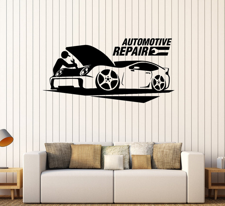 Vinyl Wall Stickers Automotive Repair Car Service Garage Decal Unique Gift (269ig)