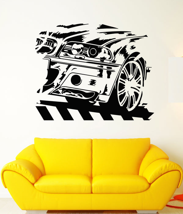 Vinyl Wall Decal BMW German Car Racing Speed Race Driver Stickers Unique Gift (1841ig)