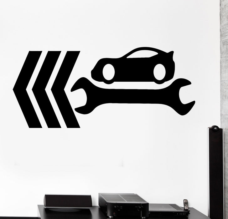 Vinyl Wall Decal Car Service Garage Repair Decor Driver Stickers Unique Gift (268ig)