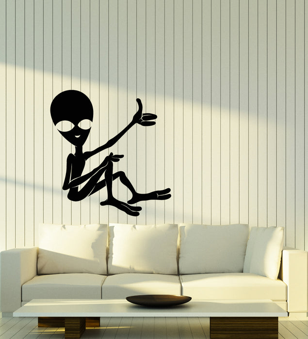 Vinyl Wall Decal Cartoon UFO Alien Science Fiction Fantasy Stickers (3552ig)