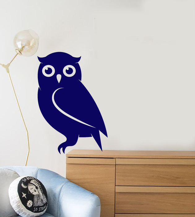 Vinyl Wall Decal Cartoon Owl Bird Nursery Children's Room Decor Stickers (2478ig)