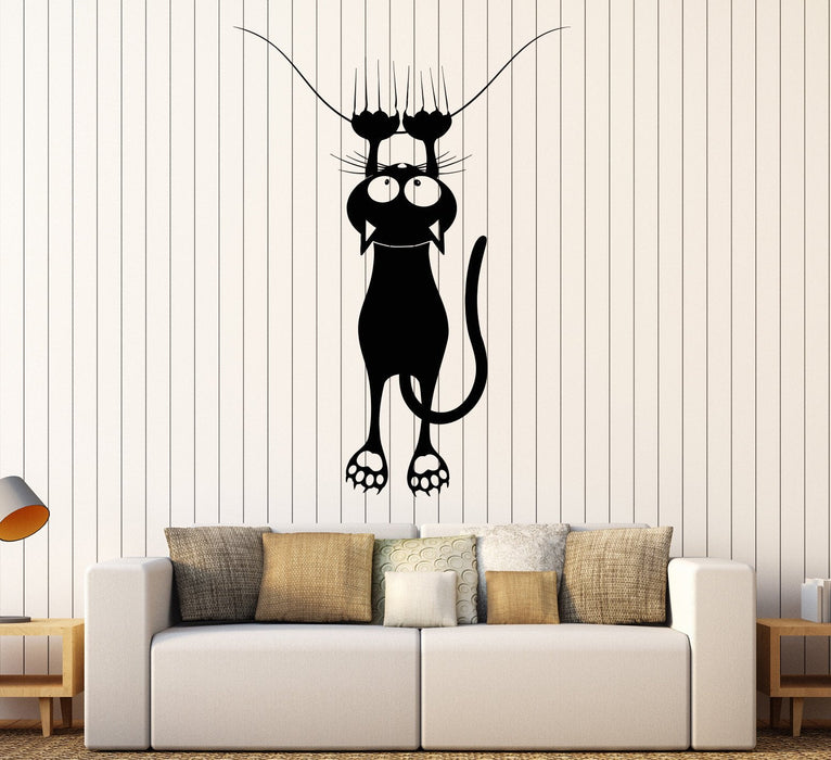 Vinyl Decal Wall Funny Cat Pet Shop Veterinary Clinic Decor Stickers Unique Gift (1137ig)