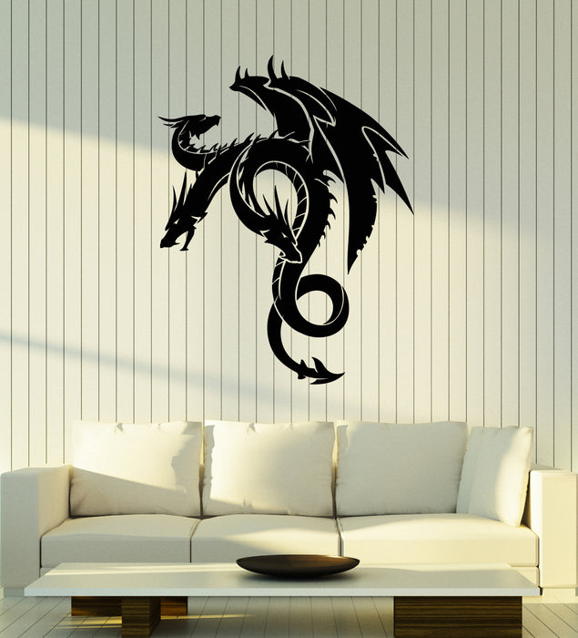 Vinyl Wall Decal Fantasy Dragon Celtic Ornament Beast Stickers (3530ig)