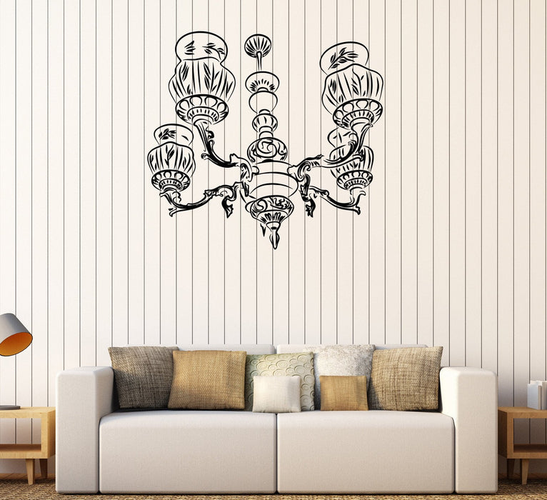 Vinyl Wall Decal Chandelier Sketch Lighting Room Decoration Stickers Unique Gift (056ig)