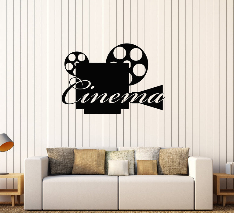 Vinyl Wall Decal Movie Camera Cinema Film Filming Stickers Mural Unique Gift (058ig)