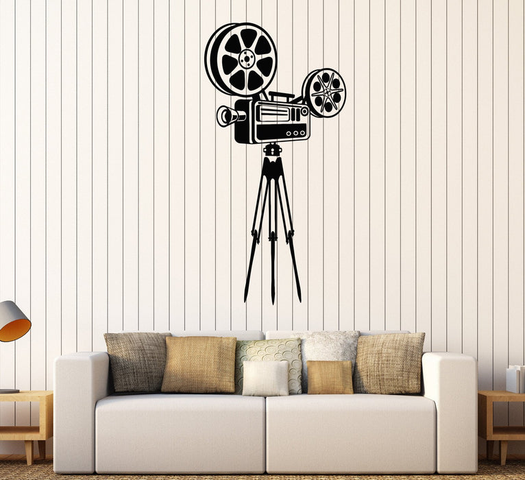 Vinyl Wall Decal Camera Filming Cinema Movie Art Stickers Mural Unique Gift (546ig)