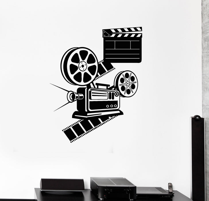 Vintage Movie Era Vinyl Wall Decal Cinema Room Movie Lover Film Sticker Mural Unique Gift (543ig)