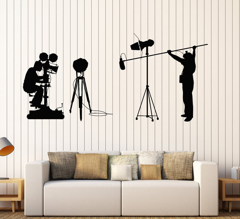 Vinyl Wall Cinema Cinematography Camera Filming Director Decal Stickers Unique Gift (768ig)