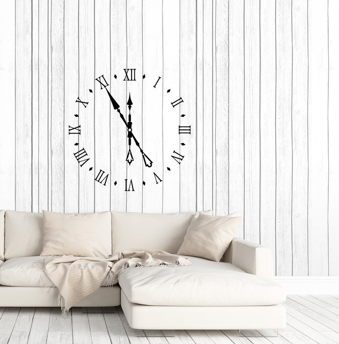 Виниловые наклейки на стену в виде антикварных часов, наклейки для декора комнаты (3999ig)
