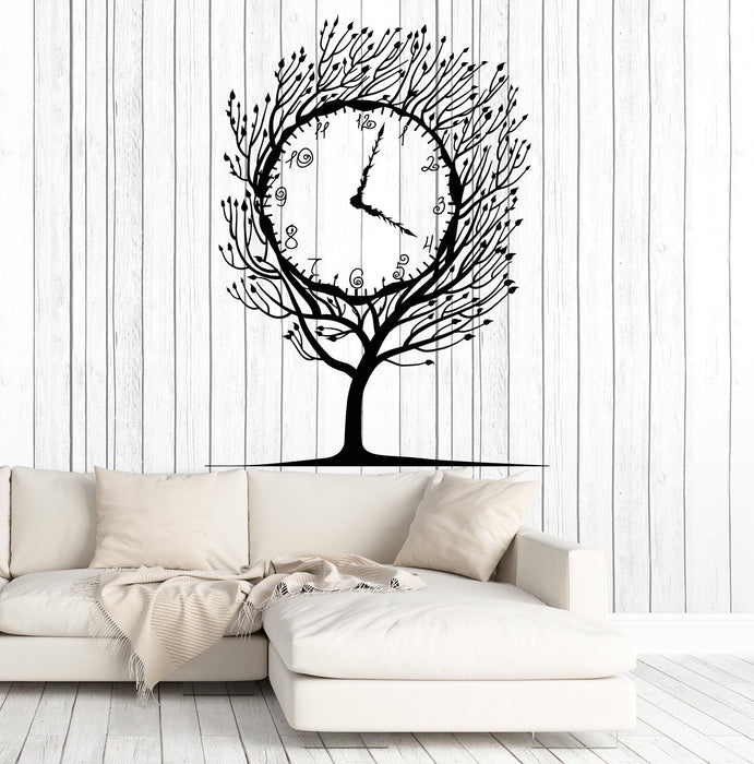 Vinyl Wall Decal Art Tree Clock Salvador Dali Home Decor Stickers Unique Gift (1280ig)
