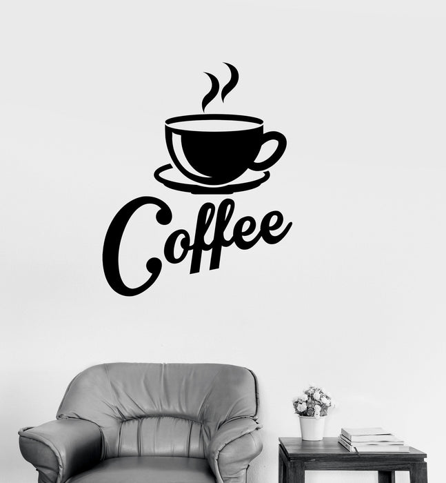 Vinyl Decal Kitchen Coffee Shop Cup House Decor Wall Stickers Mural Unique Gift (ig2687)
