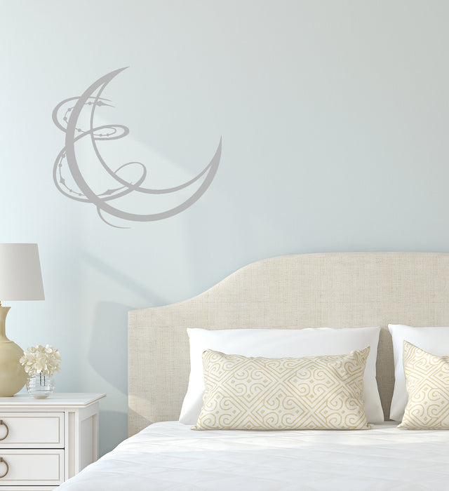 Vinyl Wall Decal Art Crescent Night Decor For Kids Room Stickers (3801ig)