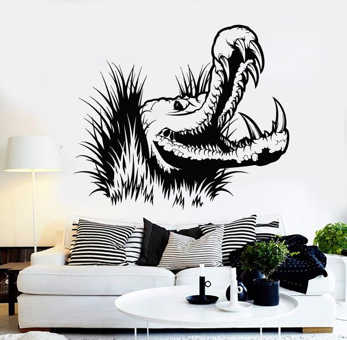 Vinyl Wall Decal Crocodile Alligator Animal Predator Stickers Unique Gift (ig3962)