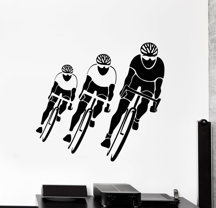 Vinyl Wall Decal Bicycle Race Cycling Sport Cyclist Stickers (3273ig)
