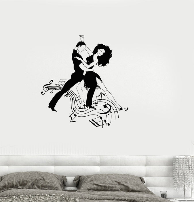 Vinyl Decal Dance Music Ballroom Tango Couple Wall Sticker Mural Unique Gift (ig2728)