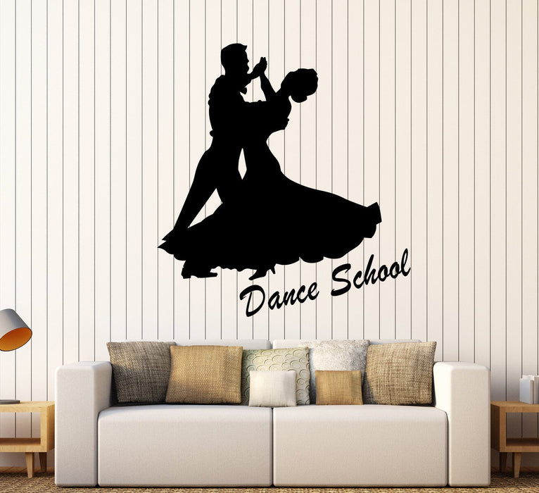 Vinyl Wall Decal Dance School Studio Ballroom Dancing Dancers Stickers (2918ig)