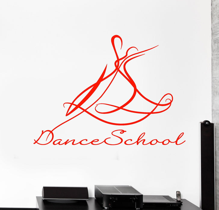 Vinyl Wall Decal Ballroom Dance Dancing School Dancer Stickers Unique Gift (974ig)