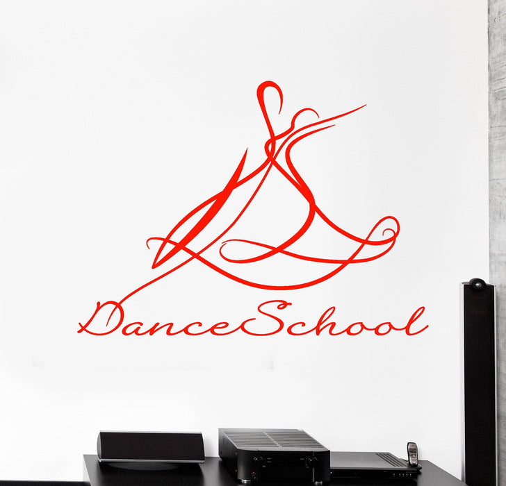 Autocollant mural en vinyle pour danse de salon, école de danse, cadeau unique (974ig)