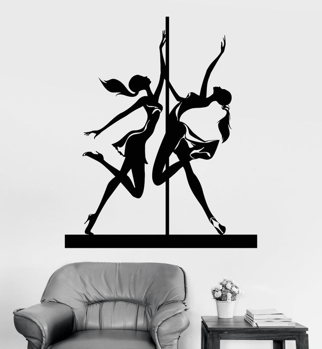 Vinyl Wall Decal Striptease Pole Dance Dancer Stripper Stickers Unique Gift (1031ig)