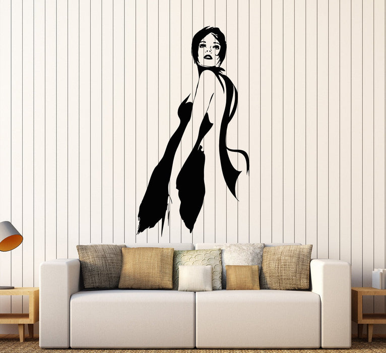 Vinyl Wall Decal Charleston Dancer Lady Sexy Girl Woman Stickers Unique Gift (635ig)
