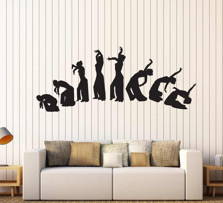 Vinyl Wall Decal Belly Dance Dancing Girl Woman Stickers Mural Unique Gift (143ig)