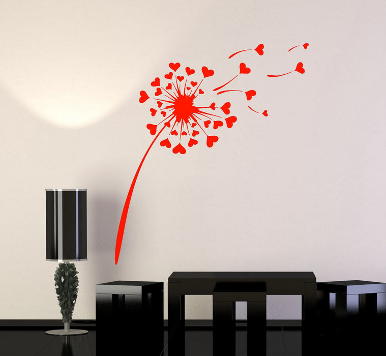 Vinyl Wall Decal Dandelion Love Romance Flowers Girl Room Stickers Mural Unique Gift (050ig)