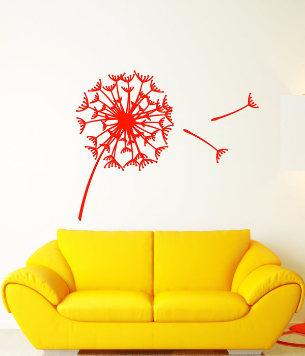 Vinyl Wall Decal Abstract Art Flower Bud Dandelion Parachute Stickers (3010ig)