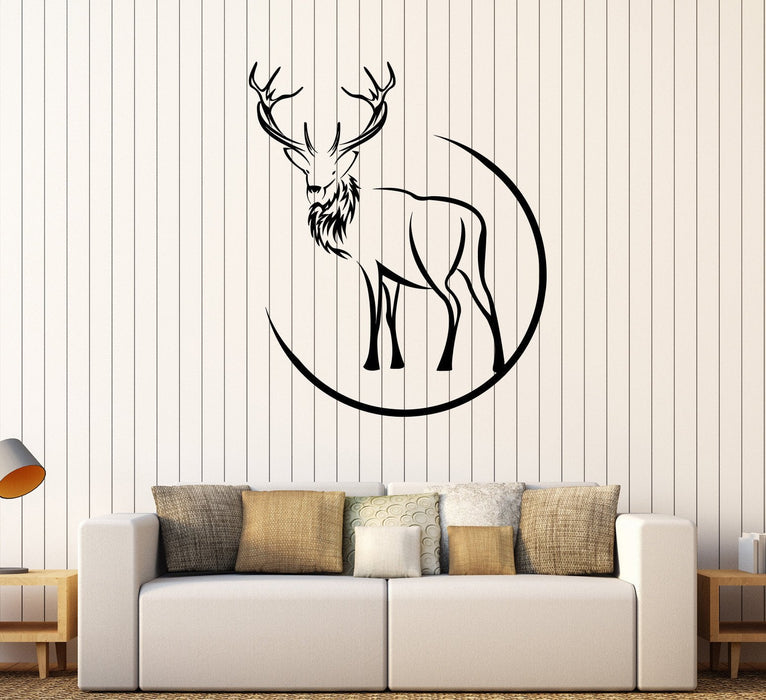 Vinyl Wall Decal Deer Animal Hunting Hobbies Hunter Stickers Unique Gift (390ig)
