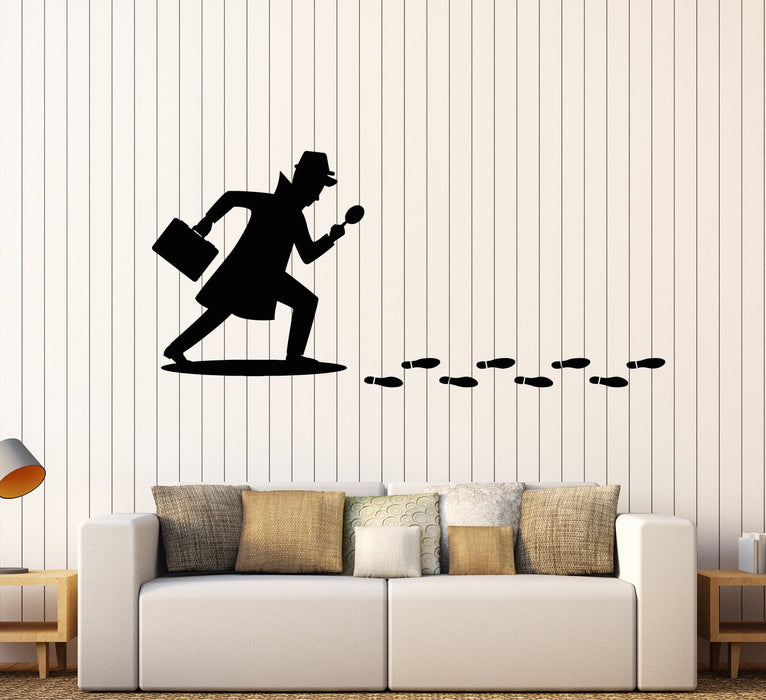Vinyl Wall Decal Detective Investigation Loupe Spy Children's Room Stickers Unique Gift (1761ig)