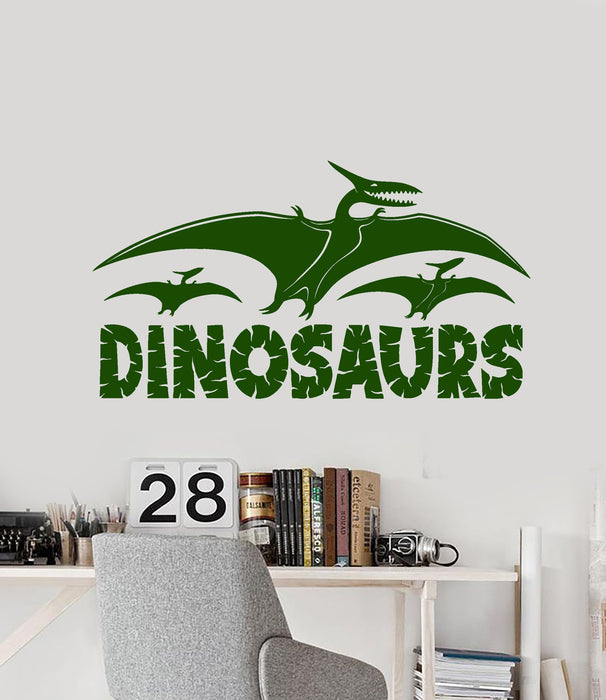 Vinyl Wall Decal Dinosaurs Jurassic Park Logo Children's Room Stickers (2999ig)