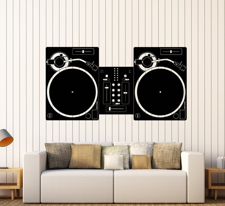 Vinyl Wall Decal DJ Mixer Mixing Console Disco Music Night Club Stickers Unique Gift (1864ig)