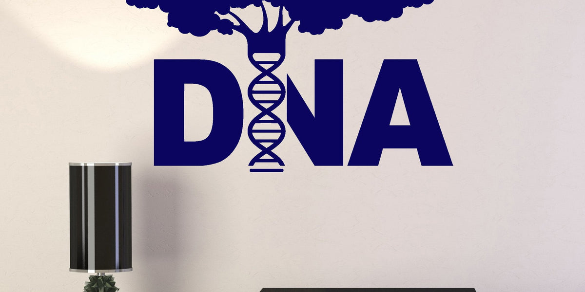 Vinyl Wall Decal DNA Tree Genetics Biology Molecule Science Stickers U ...