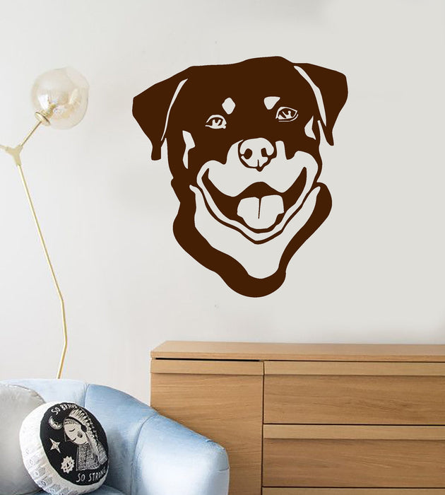 Vinyl Wall Decal Dog Head Pet Animal Kids Room Decor Stickers Unique Gift (ig219)