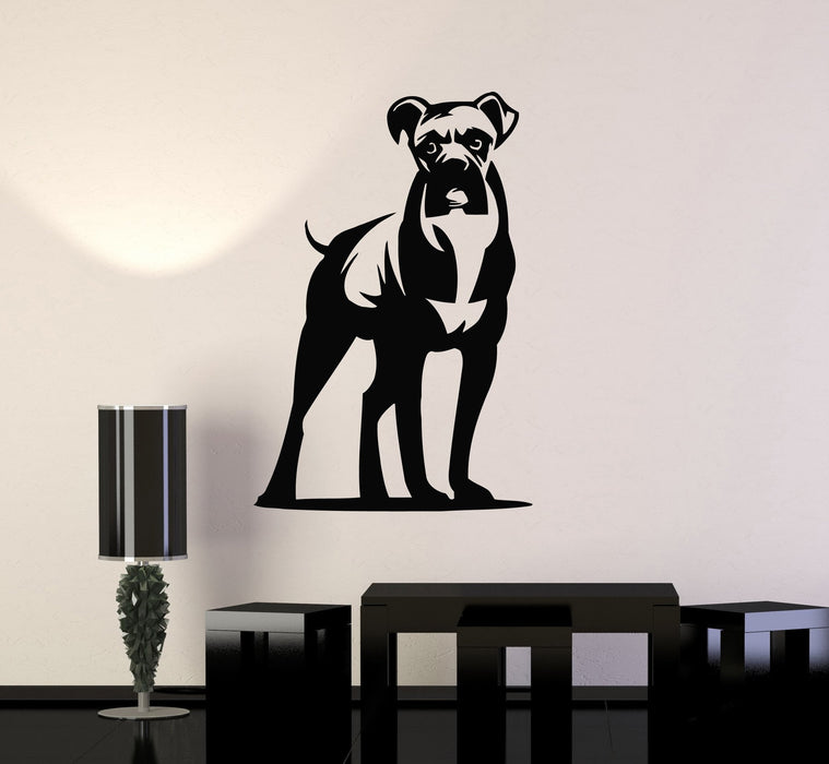 Wall Stickers Vinyl Decal Dog Animal Boxer Great Room Decor Unique Gift (ig298)