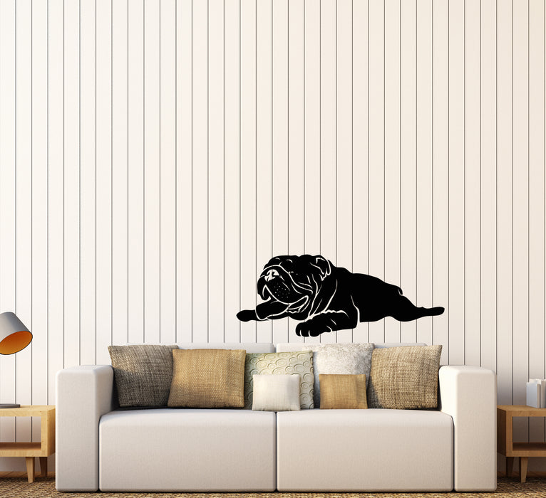 Vinyl Wall Decal English Bulldog Pet Home Animal Stickers (3639ig)