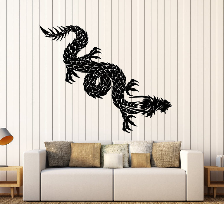 Vinyl Wall Decal Chinese Dragon Asian Style Fantasy Stickers Unique Gi —  Wallstickers4you