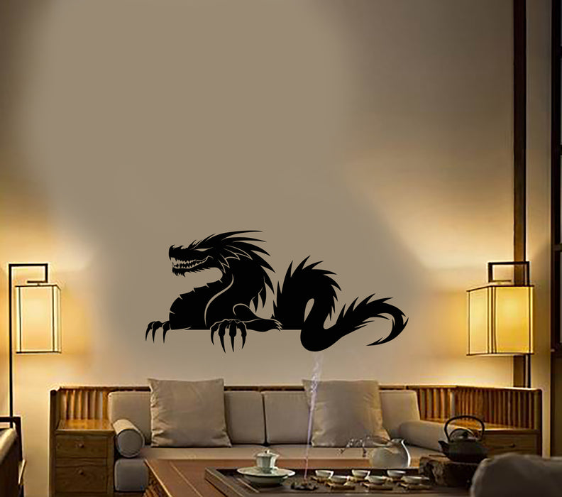 Vinyl Wall Decal Asian Dragon Silhouette Fantastic Beast Stickers (3783ig)