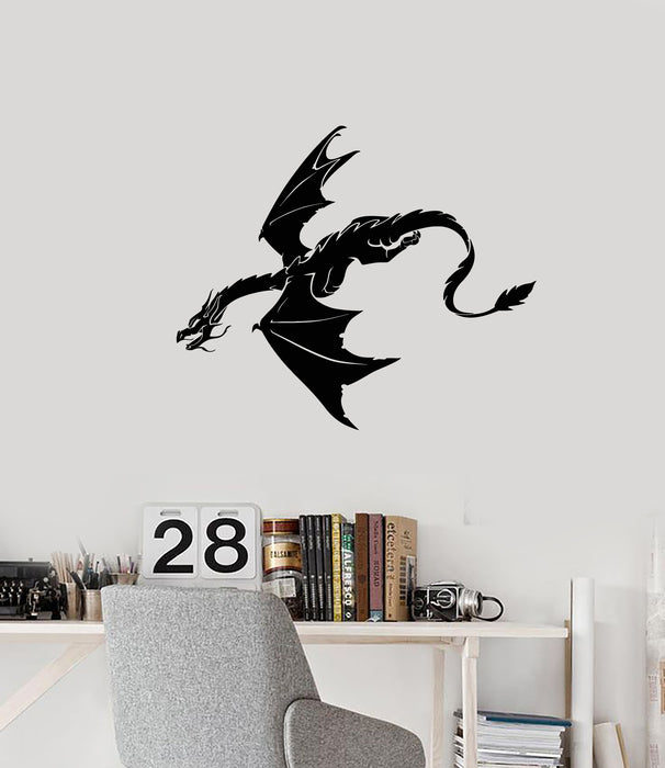 Vinyl Wall Decal Fantasy Animal Dragon Flying Kids Room Decor Stickers (3906ig)