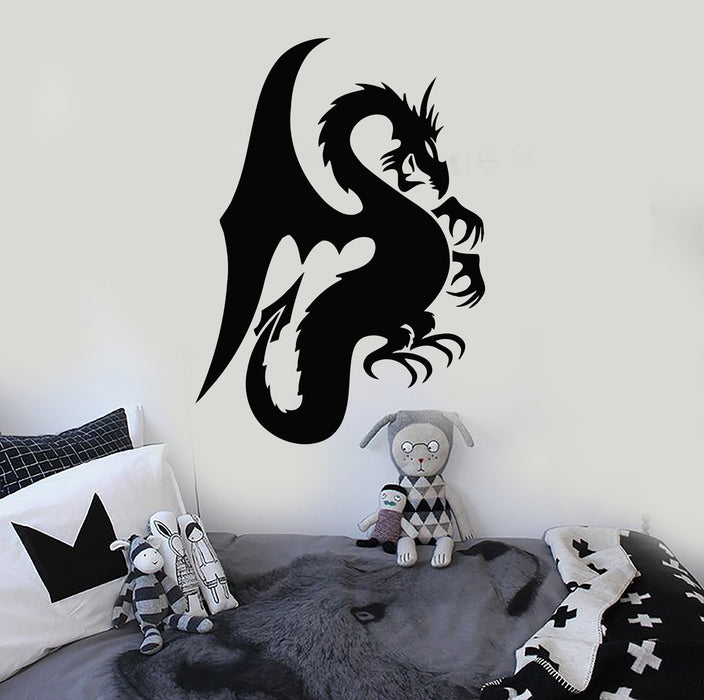 Wall Stickers Vinyl Decal Dragon Fantasy Myth Kids Room Decor Unique Gift (ig189)