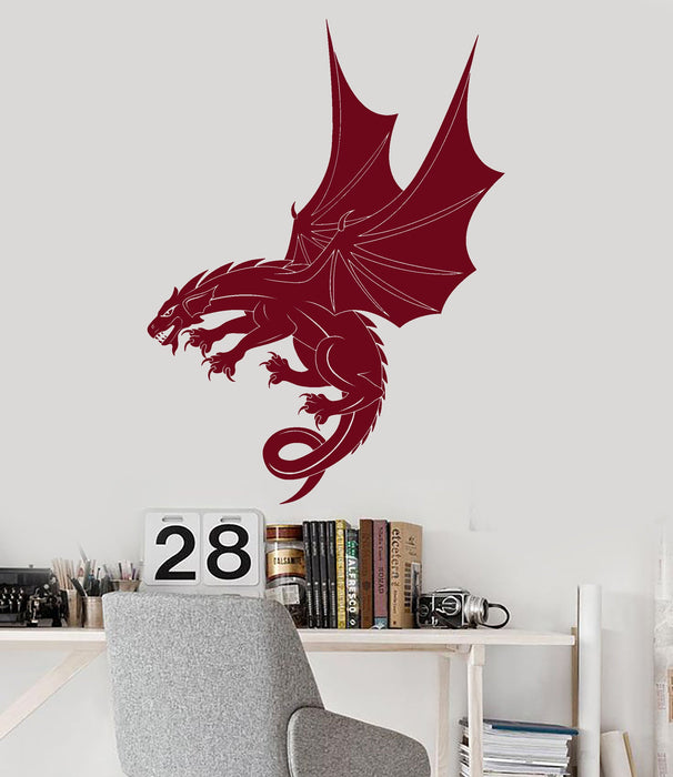 Vinyl Wall Decal Dragon Fantasy Art Child Room Decoration Idea Stickers Unique Gift (ig4811)