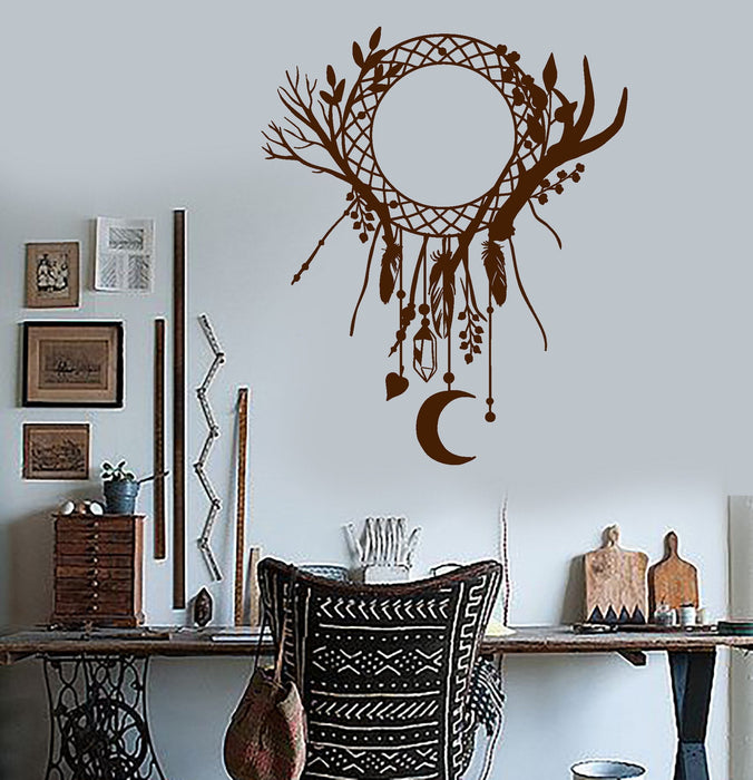 Vinyl Wall Decal Ethnic Decor Dream Catcher Stickers Mural Unique Gift (609ig)