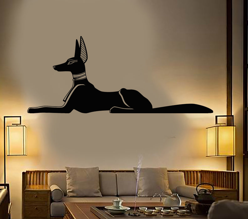 Vinyl Wall Decal Egyptian God Anubis Ancient Egypt Stickers Unique Gift (2099ig)
