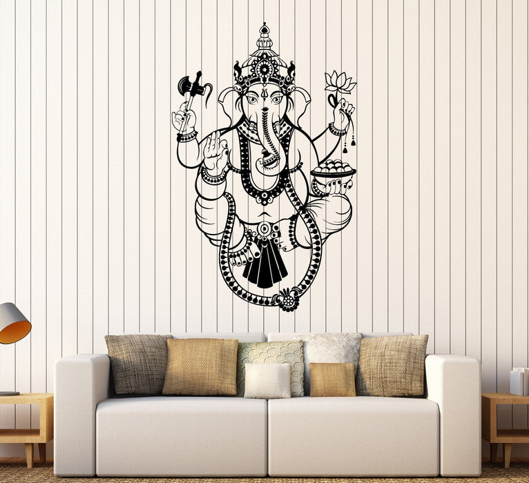 Vinyl Wall Decal India Ganesha Hinduism God Stickers Mural Unique Gift (437ig)