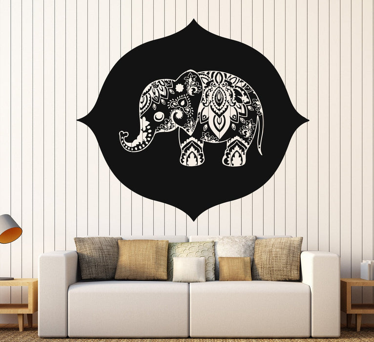 Vinyl Wall Decal Indian Baby Elephant Nursery Kids Room Stickers Unique Gift (724ig)