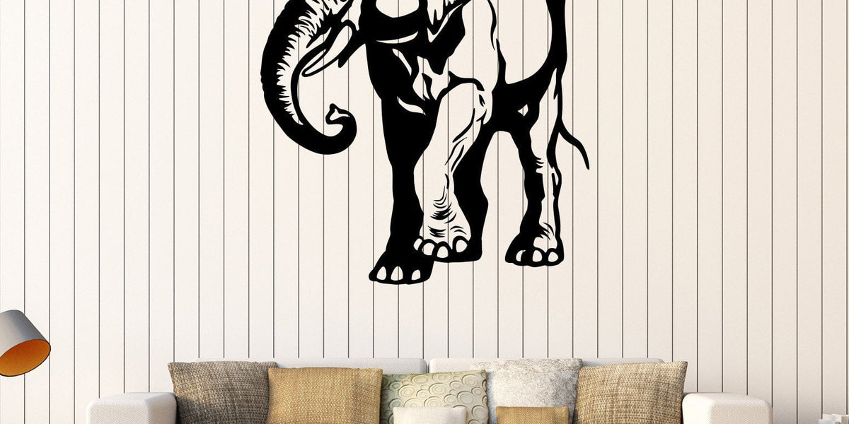 Vinyl Wall Decal African Elephant Animal Tribal Art Stickers Unique Gi ...