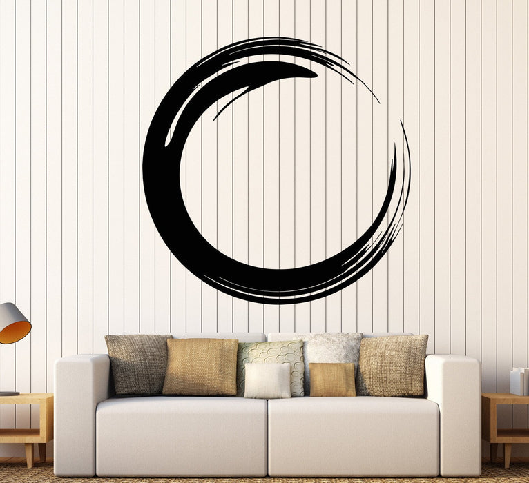 Vinyl Wall Decal Circle Enso Zen Buddhism Symbol Religion Stickers Unique Gift (693ig)