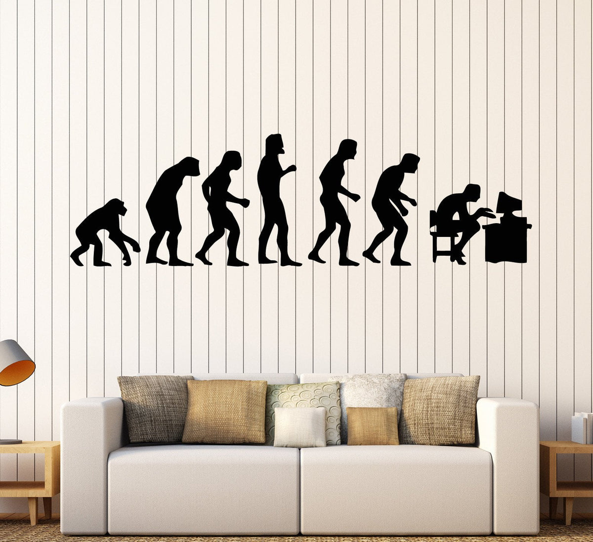 Vinyl Wall Decal Geek Evolution Computer Video Game Stickers Mural Uni ...